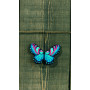 Permin Stickereiset Schmetterling blau 9x6cm