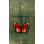 Permin Stickerei Kit Schmetterling rot 9x6cm