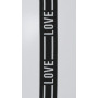 Elastisches Band 38mm Love Schwarz/Weiß - 50 cm