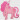 Aufkleber zum Aufbügeln Pink Unicorn 6,5 x 7 cm