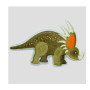 Aufbügeletikett Triceratops 7 x 4,5 cm