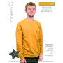 Minikrea-Muster Sweatshirt mit Rundhalsausschnitt