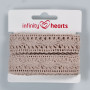 Infinity Hearts Spitze Band Polyester 25mm 3 Sand - 5m