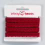 Infinity Hearts Spitze Band Polyester 11mm 10 Weinrot - 5m