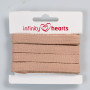 Infinity Hearts Fischgrätenband Baumwolle 10mm 16 Sand - 5m