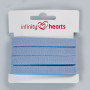 Infinity Hearts Fischgrätenband Baumwolle 10mm 22 Denim Blau - 5m