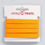Infinity Hearts Fischgrätenband Baumwolle 10mm 55 Hell Orange - 5m
