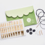 KnitPro Bamboo Wechselbares Rundstricknadel-Set Bamboo 60-80-100 cm 3-10 mm 10 Größen - Deluxe