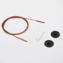 KnitPro Draht / Kabel für austauschbare Rundstricknadeln 35 cm (wird 60cm inkl. Nadeln) Braun