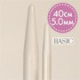 Drops Basic Rundstricknadeln fixiert Aluminium 40cm 5,00mm / 15.7in US8