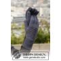 Midnight Boheme Gloves by DROPS Design - Strickmuster mit Kit Handschuhe mit Spitzenmuster Einheitsgröße