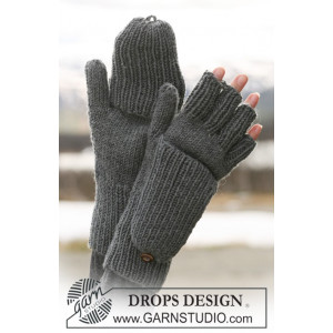 Convertible Gloves by DROPS Design - Strickmuster mit Kit Convertible Handschuhe Größen S - XL