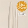 Drops Basic Jackenstricknadeln Aluminium 35cm 3,00mm / 13.8in US2½