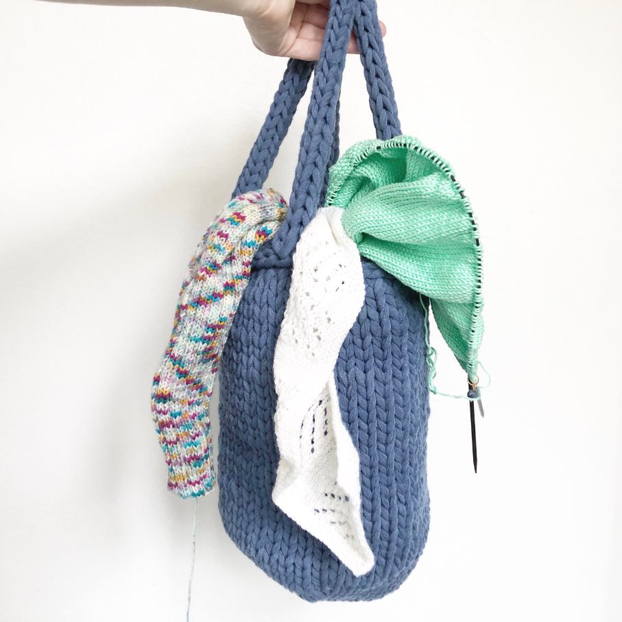 fill me up bag - free knitting pattern
